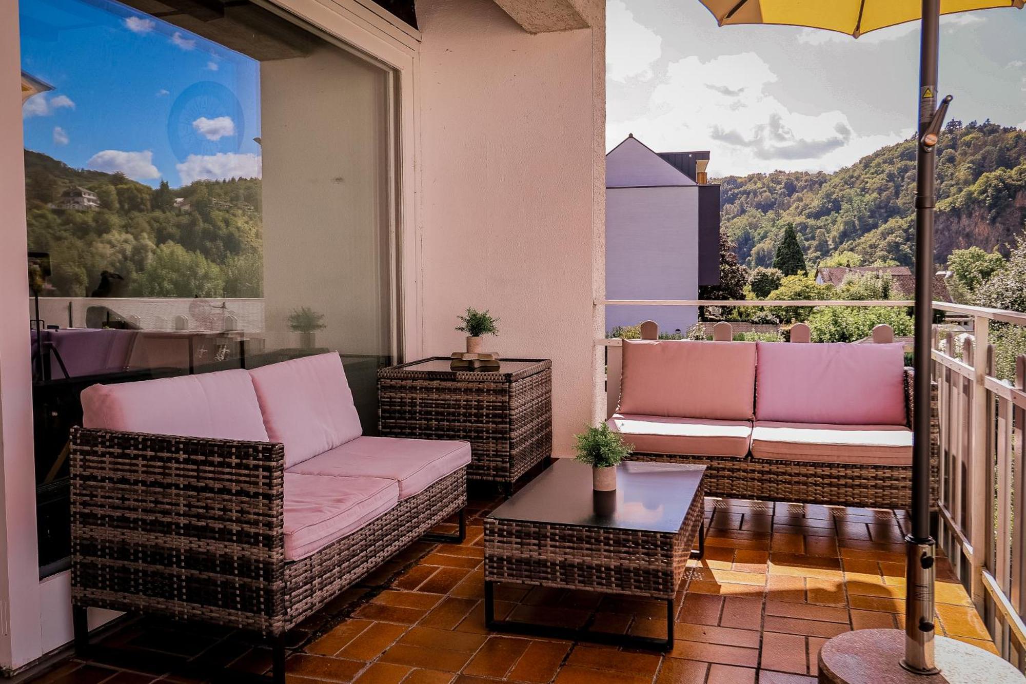 布莱Traumaussicht Kamin Balkon Burgblick 65 Zoll Tv Netflix Sky Joyn Lindenplatz公寓 外观 照片